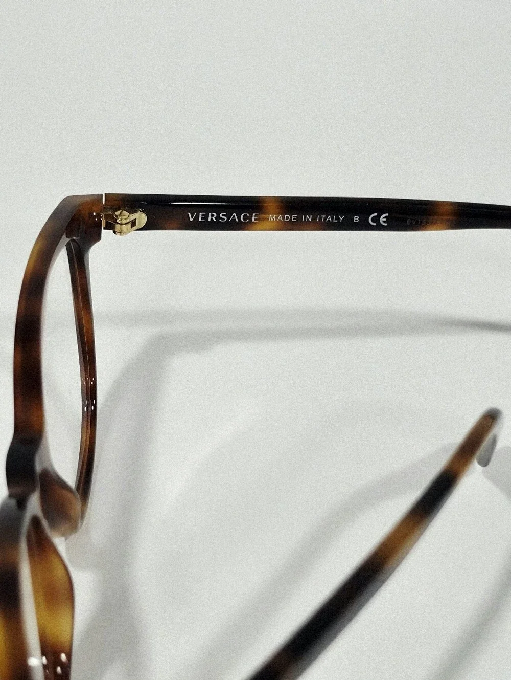 Versace Tortoiseshell Brown Round Prescription Glasses